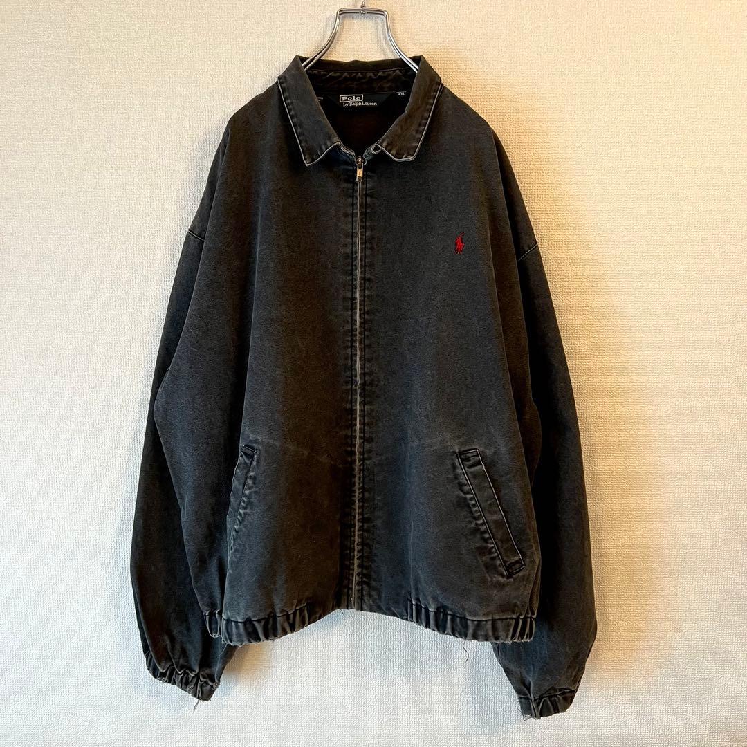 希少80's RALPH LAUREN ブラックデニム スイングトップ XXL - メルカリ