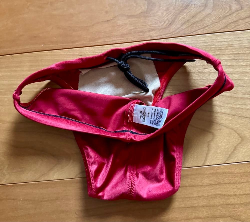 美品】asics 初期スプラッシャーS レッド Sサイズ 改造 ハイレグ