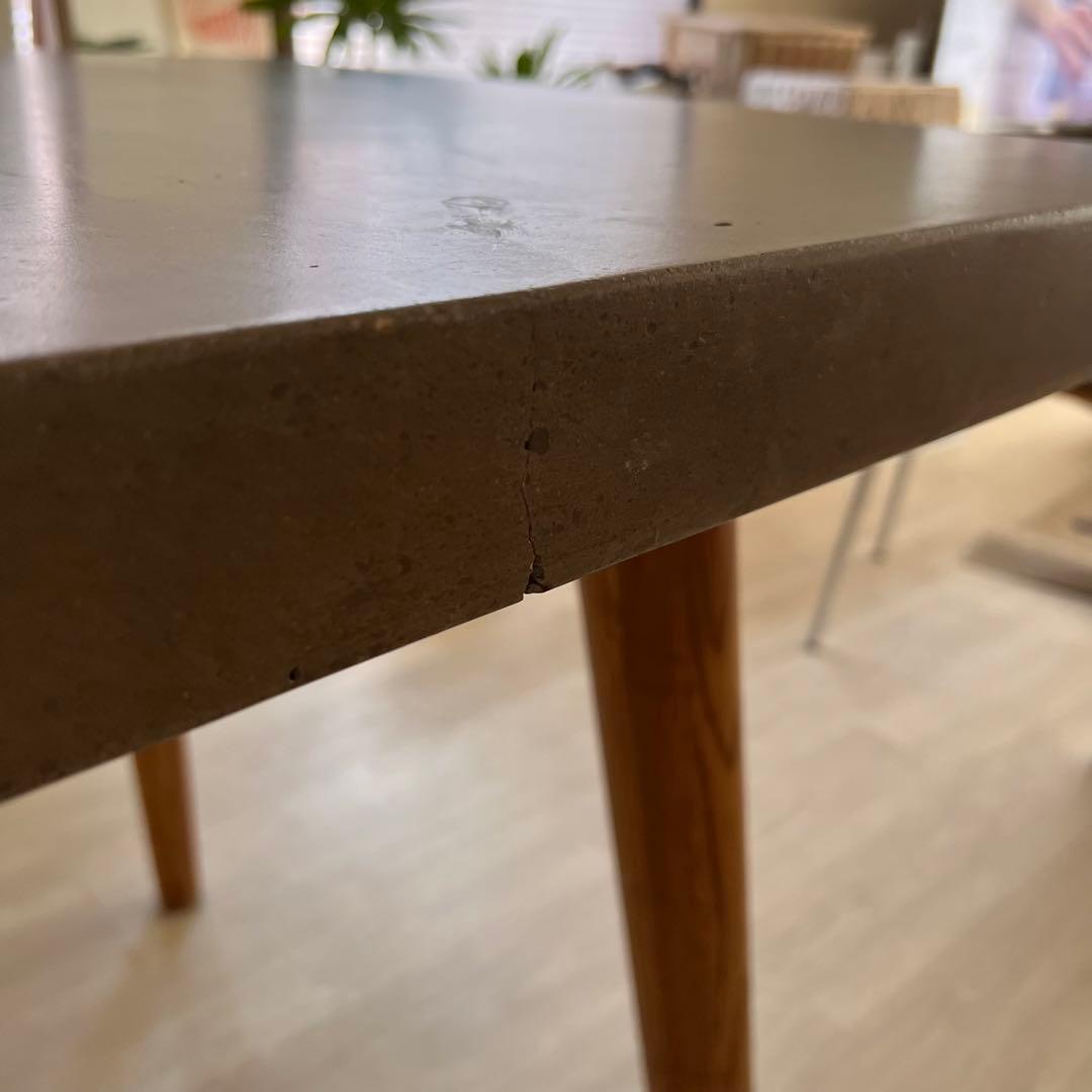 カーサヒルズ コンクリート天板テーブル 160cm 4人掛け モルタル