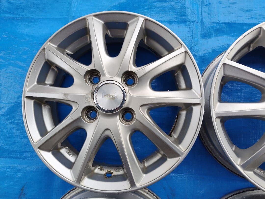 13インチ・アルミホイール4本、13✕4.0B・4H-100㎜、送料込み