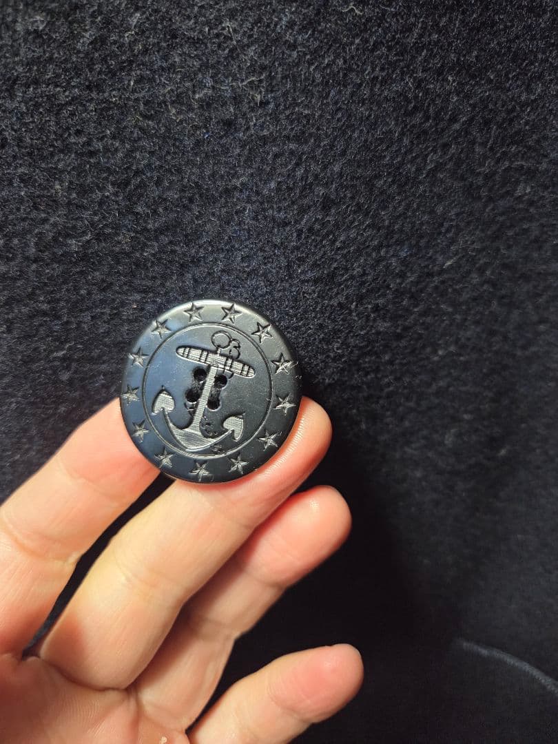 バズリクソンズ Pコート 36 ネイビー ウール 東洋エンタープライズ