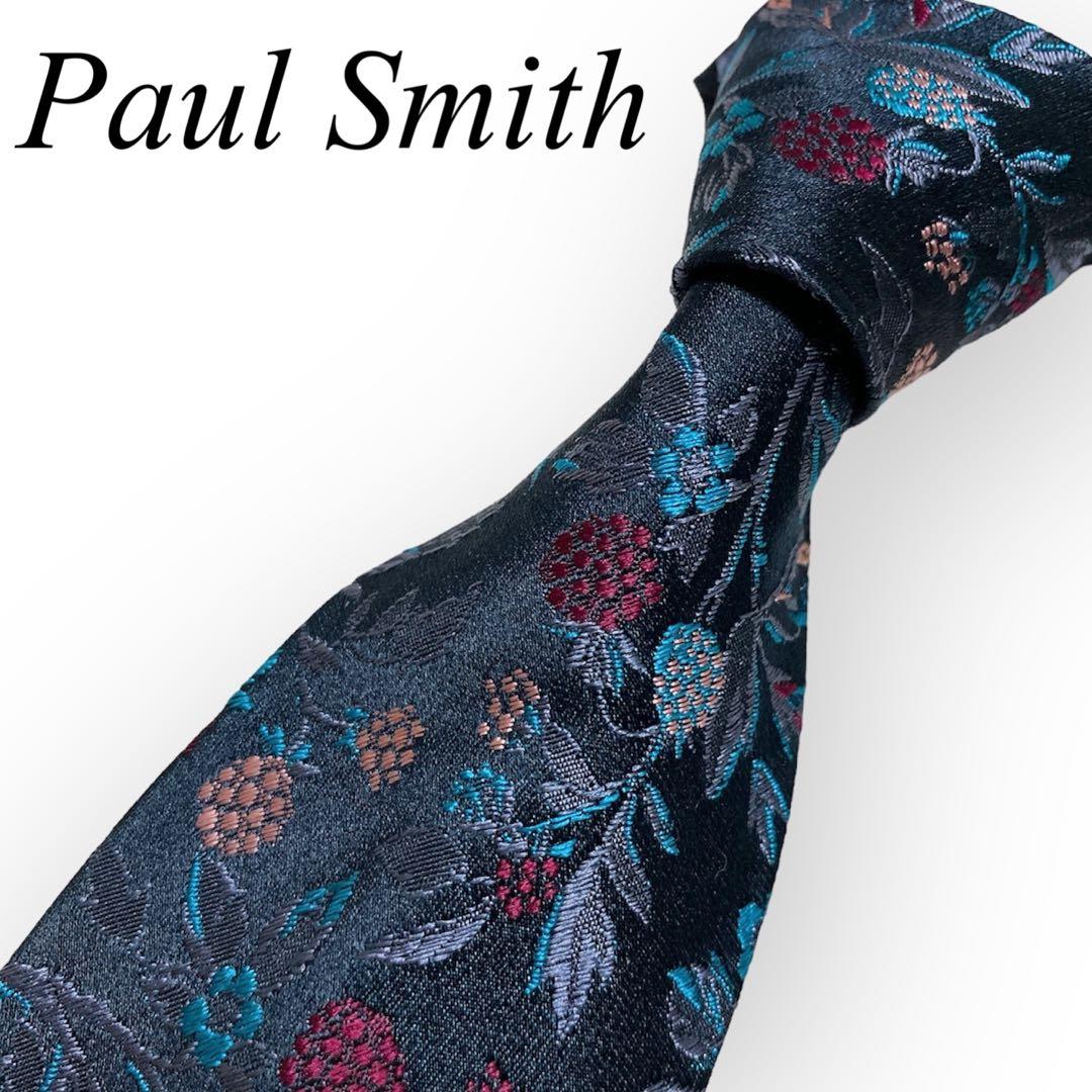 Paul Smith ポールスミス ネクタイ 花柄 フラワー 光沢 - メルカリ
