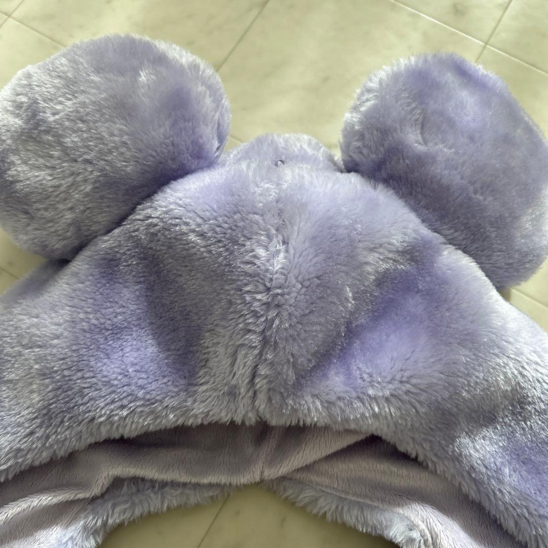 ディズニー ミッキー マフラーキャップ ファンキャップ 紫 - メルカリ