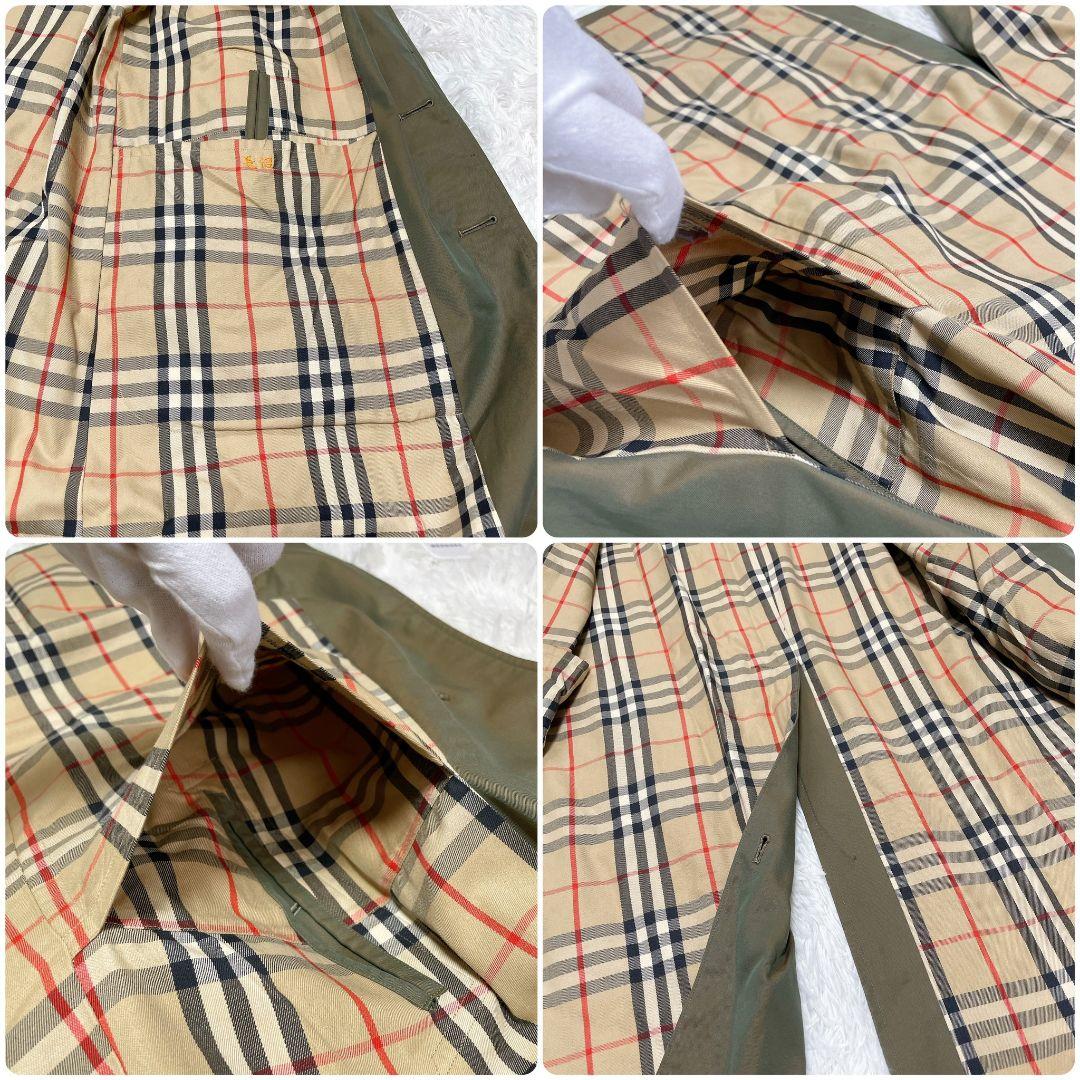 美品】バーバリー ステンカラーコート 玉虫色 ノバチェック L - メルカリ