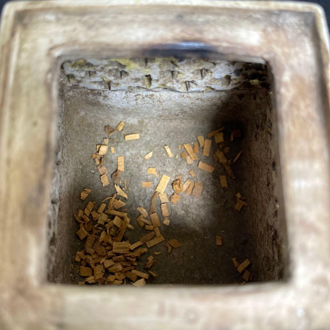 中国古玩 粉彩透香炉 トヒオ 高さ約11.5㎝ 東里8-0130①