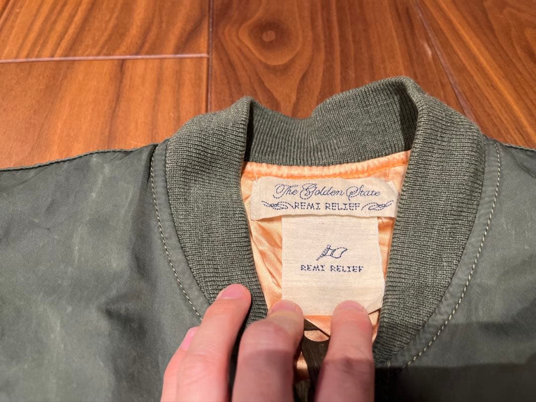 レミレリーフスカジャン オリーブ