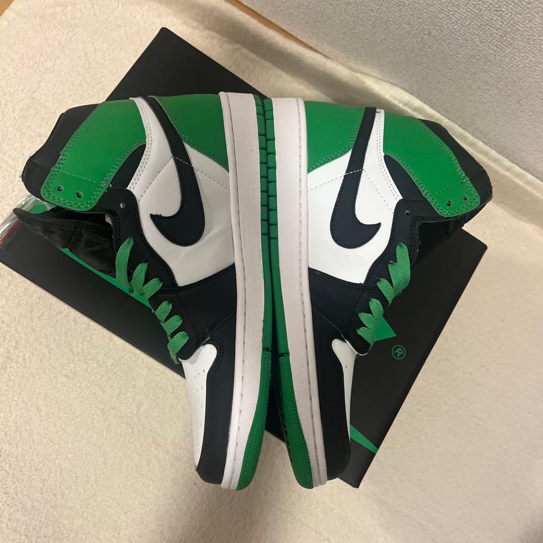 NIKE スニーカー ジョーダン メンズ 27.5cm グリーン ブラック