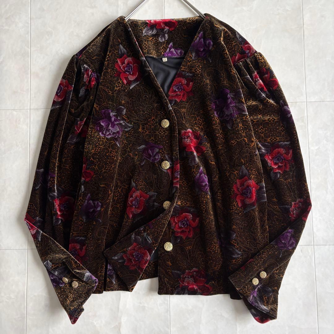 昭和レトロ 日本製 グランド 花柄ベロア金ボタンショートジャケット 13号 楽天市場】ロキシー ROXY アウタージャケット レディース CREIL BOA