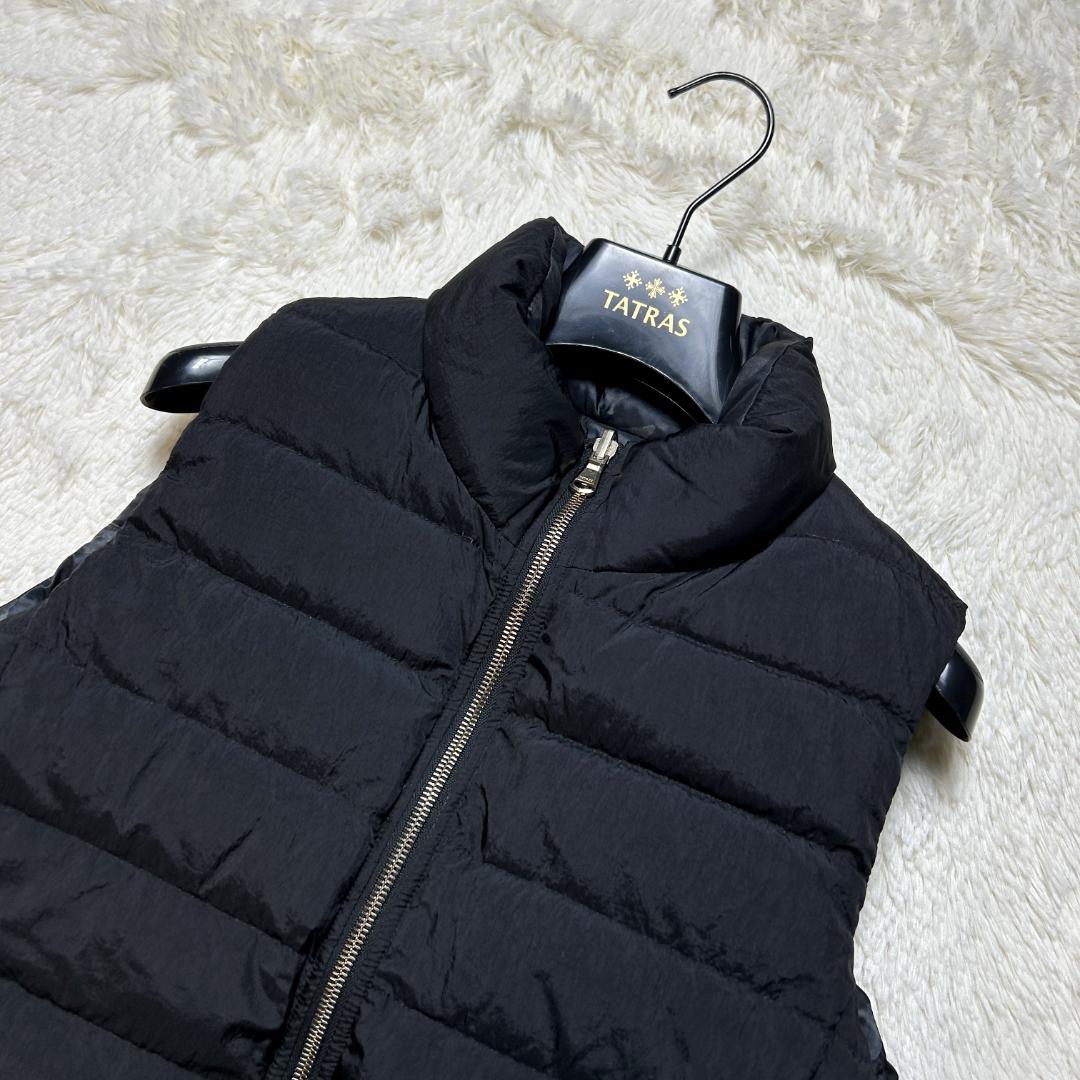 美品✨タトラス ダウンベスト リバーシブル カモフラ柄 ブラック M