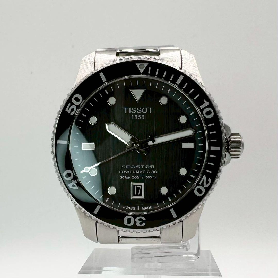 未使用級/稼働 ティソ シースター1000 T120807 パワーマティック80