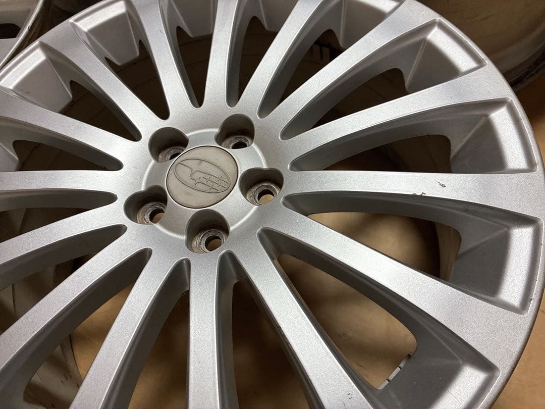 ②レガシィ 純正ホイール 18 7.5J+55 5穴 PCD100 BR9 BM