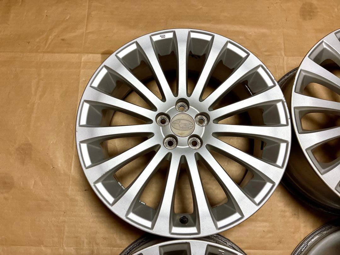 ②レガシィ 純正ホイール 18 7.5J+55 5穴 PCD100 BR9 BM