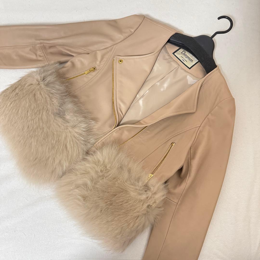 Grace continental ライダースジャケット ノーカラーレザーライダースジャケット / GRACE CONTINENTAL | GRACE