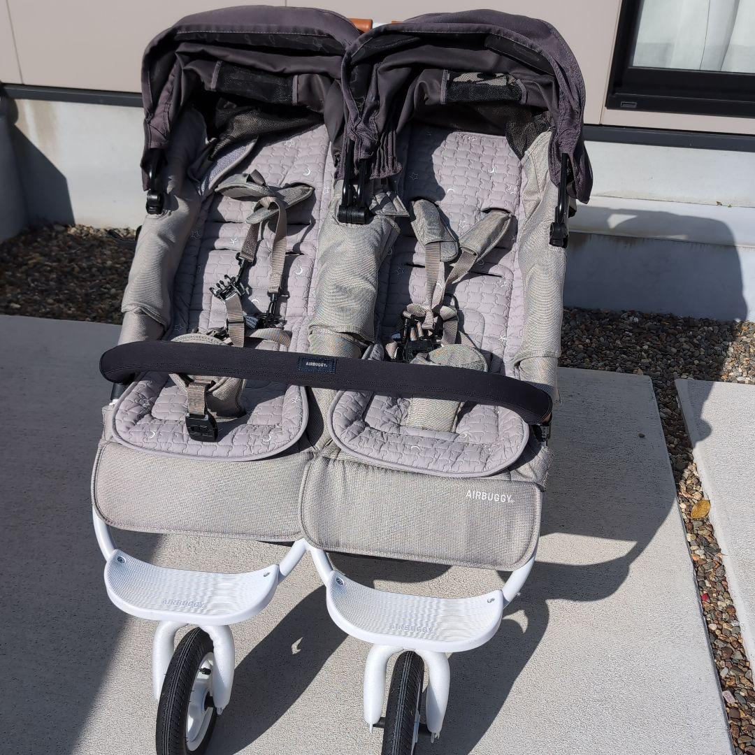 【再値下げ】エアバギー ココダブルEXフロムバース ストーングレー COCO DOUBLE EX FROM BIRTH - AIRBUGGY | ベビーカーのエアバギー