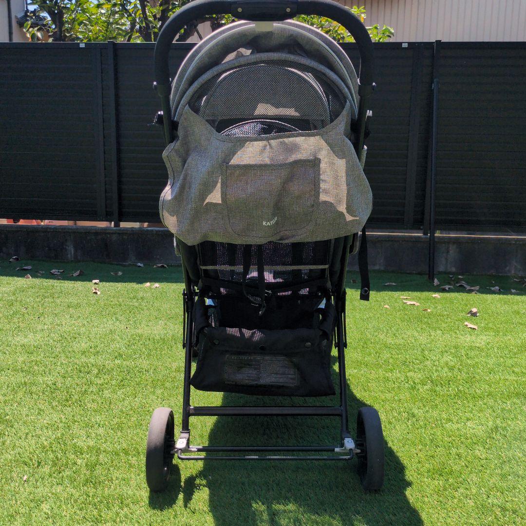 ガチ盆栽 2人乗りベビーカー グレー 折りたたみ式 商品詳細折りたたみ