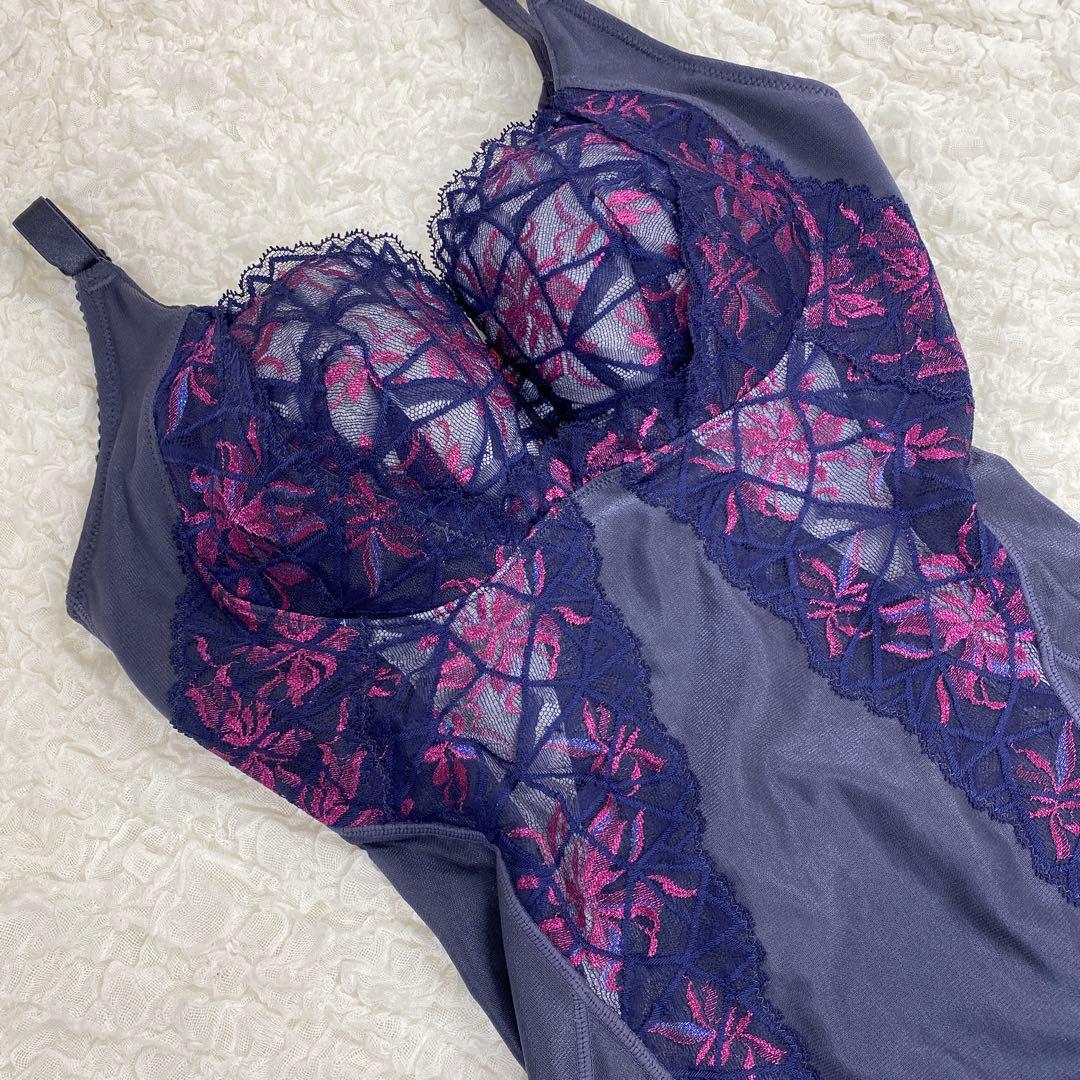 マルコ 補正下着 ボディスーツ F75 L カーヴィシャス パープル系 限定