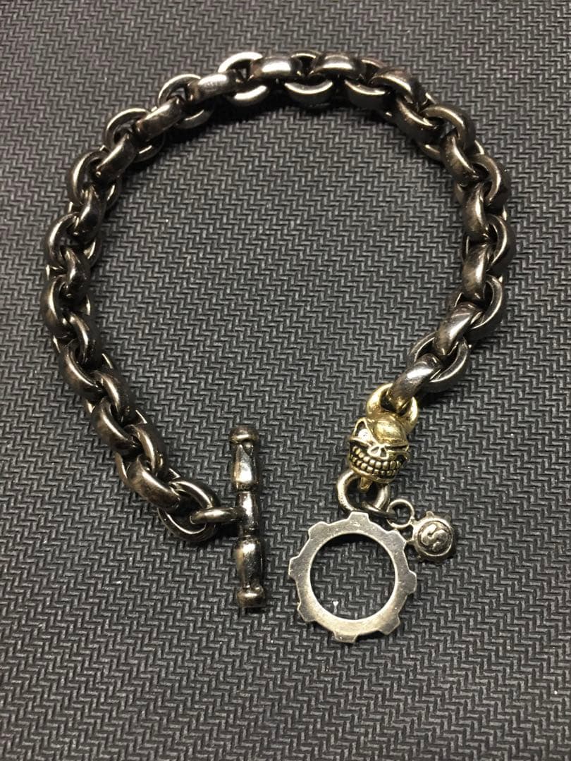 スターリンギア K18タイニースカル/ダイヤアイ/ラージプレーンリンクブラック 要見積もり】スターリンギア ラージプレーンリンク 4タイニースカル