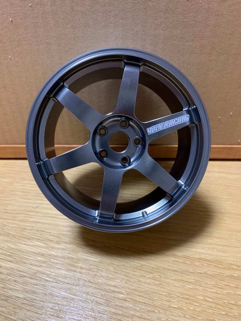 《新品》ミニチュアオブジェ レイズ RAYS TE37 ホイール グレー