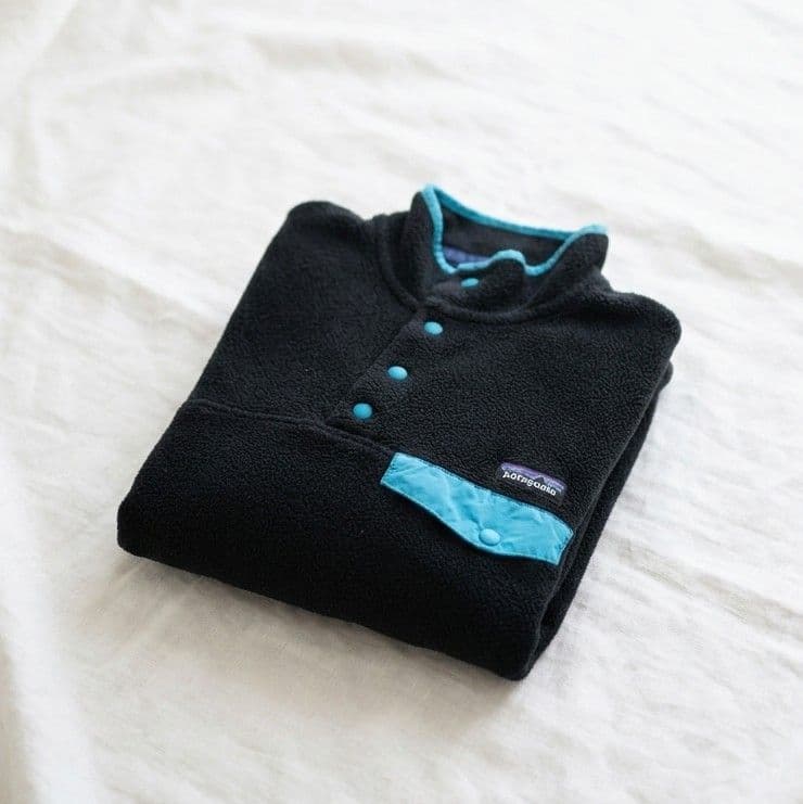 パタゴニア シンチラ スナップT ブラック ターコイズ 田中シェン 柴田