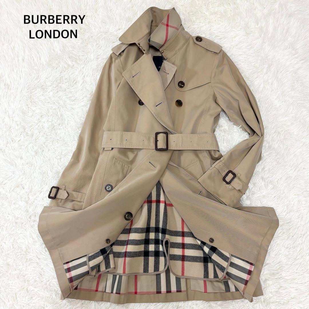 バーバリー ロンドン トレンチコート ライナー メガチェック ハニー