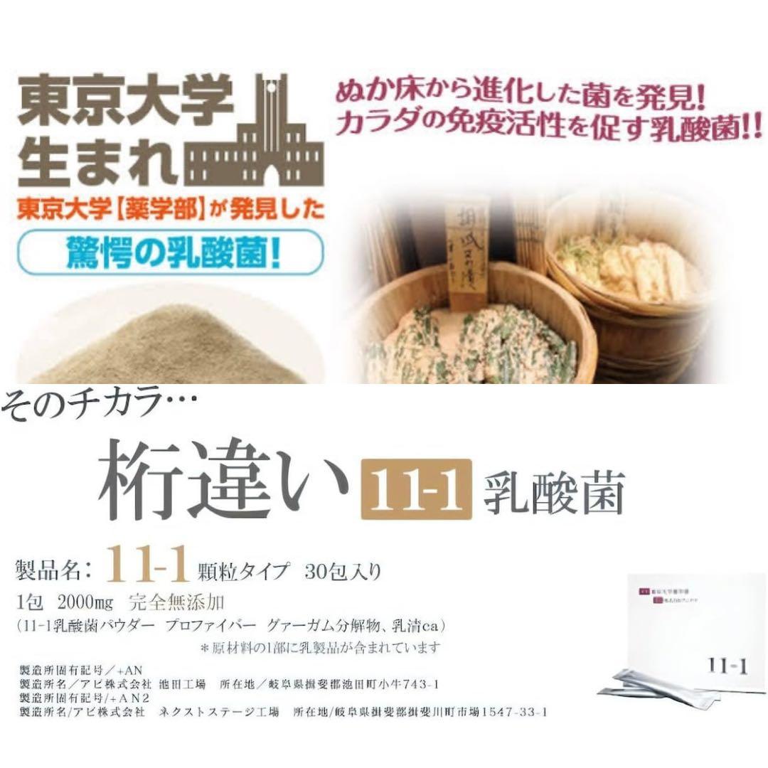 11-1 乳酸菌 いちいちのいち 30包×2箱 新品未開封 正規品 - メルカリ