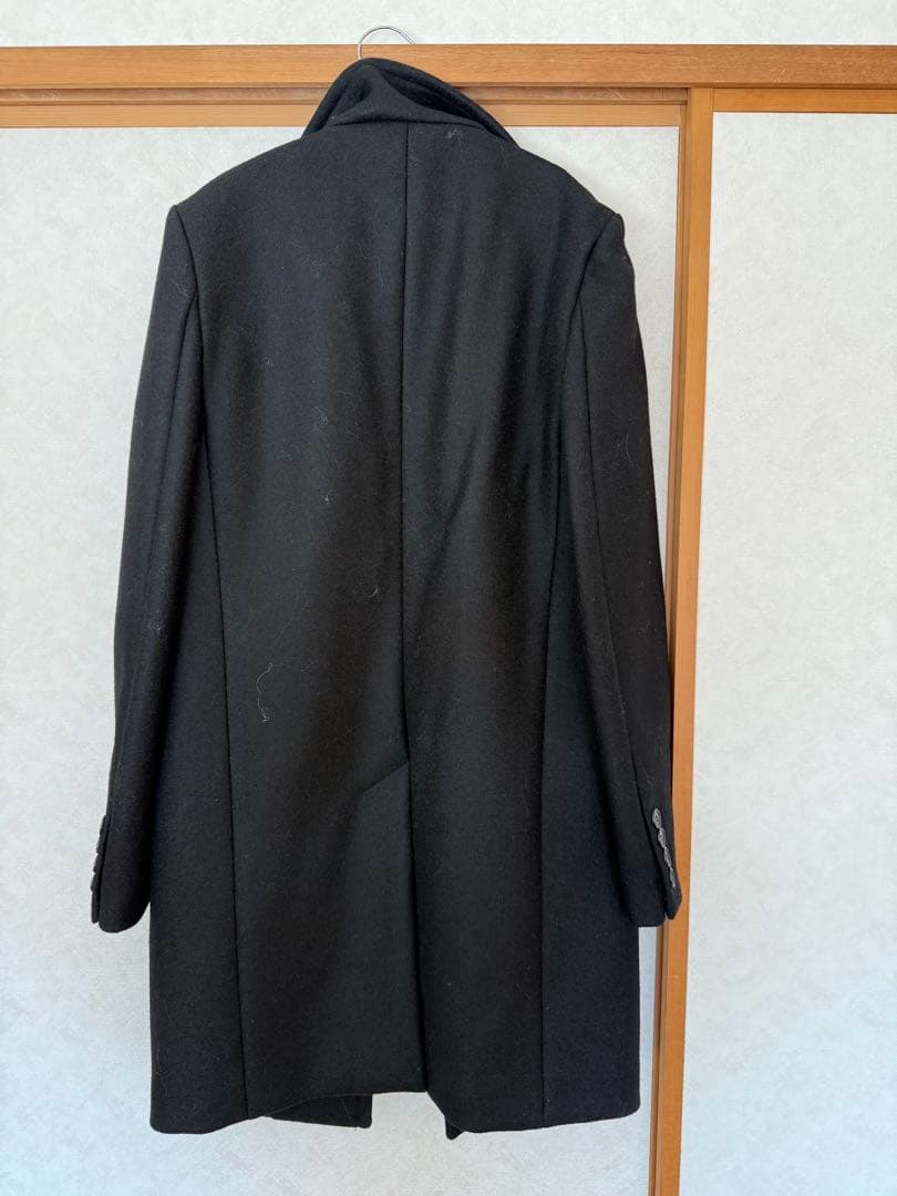 《SAINT LAURENT》ブラック￤チェスターコート￤サイズ42