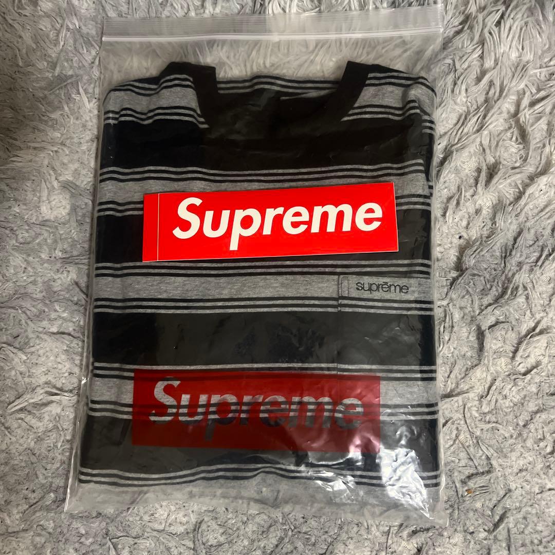 月足天音着用】Supreme Stripe Pocket L/S Top M - メルカリ