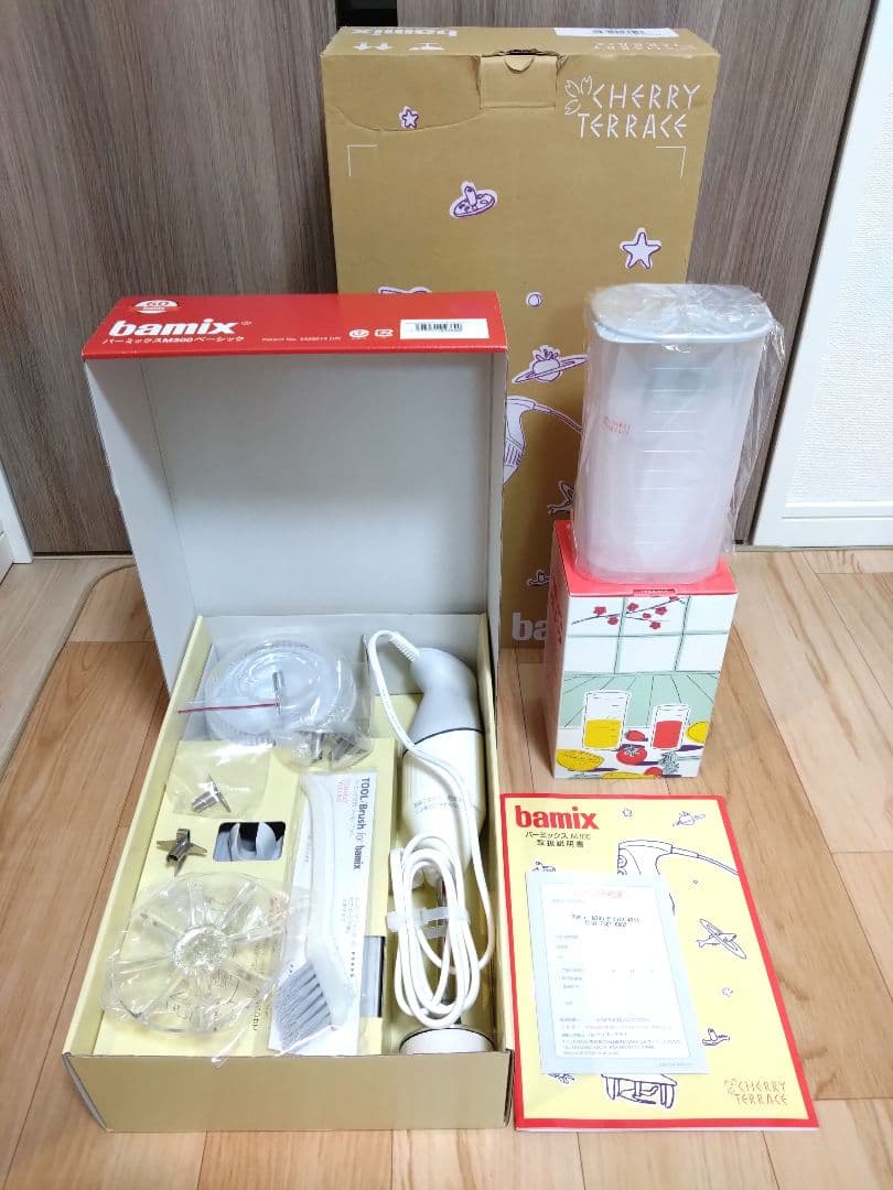 【ほぼ未使用】bamix バーミックスM300ベーシック　デラックス　ホワイト バーミックス M300 プラス | チェリーテラスオンラインショップ