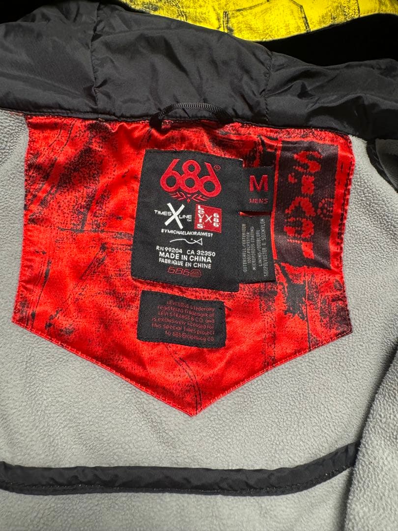 古着 美品 686 × Levi's リーバイス スノーボードコラボ Mサイズ