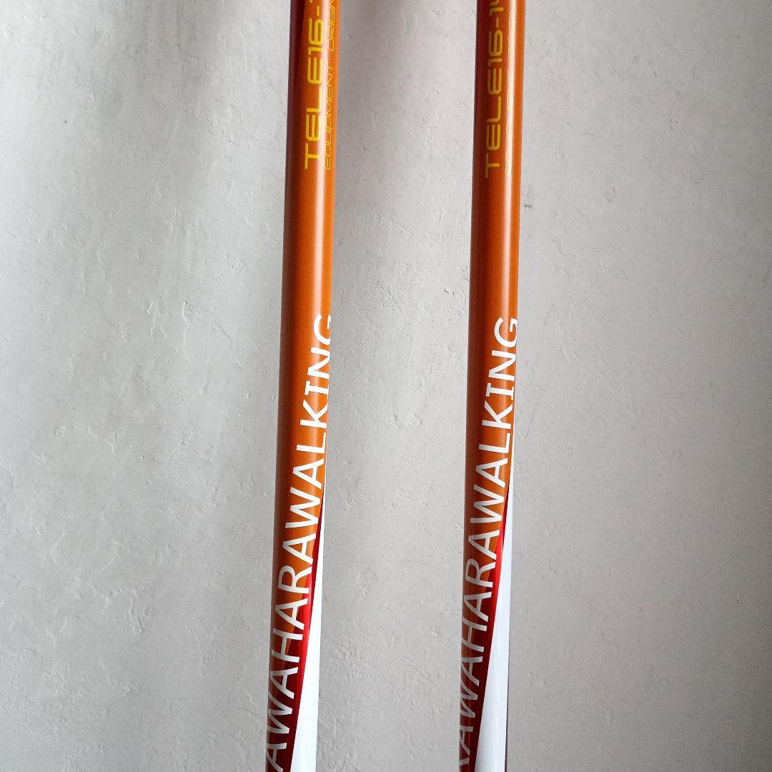 カワハラウォーキング/カワハラポール /赤 - メルカリ