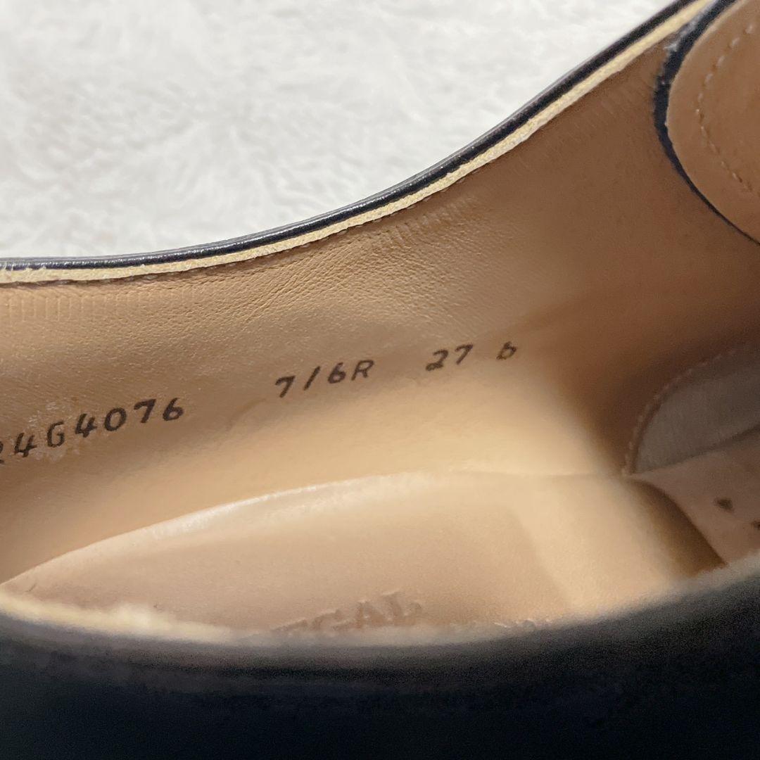 REGAL ブラック ビジネスシューズ 内羽根 ストレートチップ 27.0cm