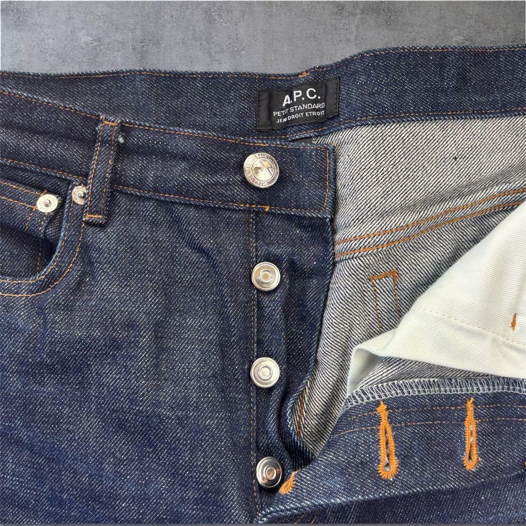 極美品 A.P.C プチタンダード 赤耳 セルビッチ デニムパンツ 濃紺 W30