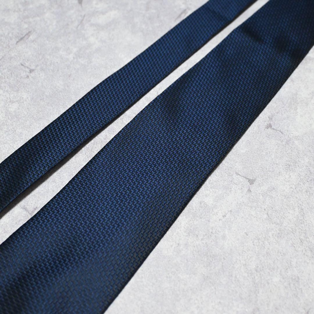 極美品】FENDI フェンディ ソリッド ダークネイビー ネクタイ - メルカリ