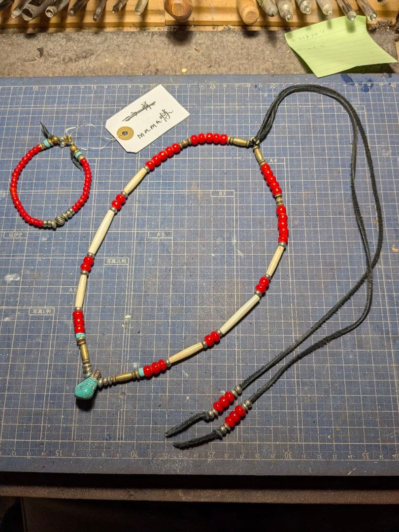 mamaオーダーページ　ハンドメイドネックレスブレスレット MY mama フラワーチェーン 1ヤード 全2色 □ キラキラ アクセサリー