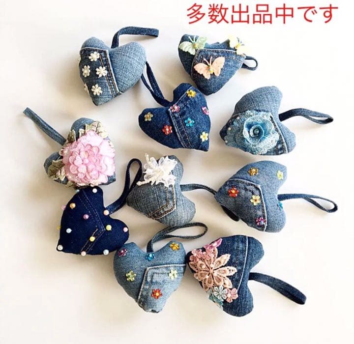 ☆新品☆デニムキーホルダー ハンドメイド バッグチャーム デニム