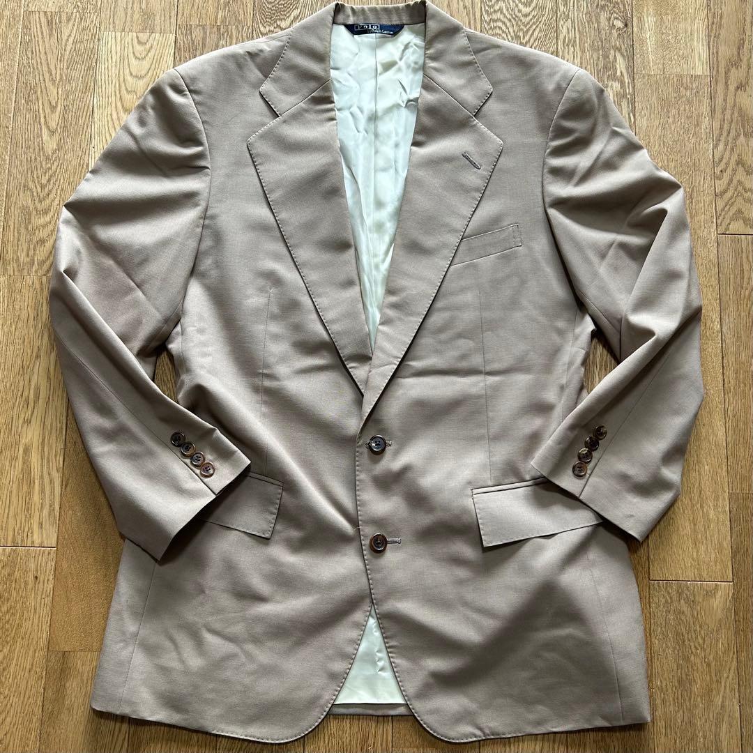 希少・日本製】ポロラルフローレン 2タックスーツ セットアップ L相当