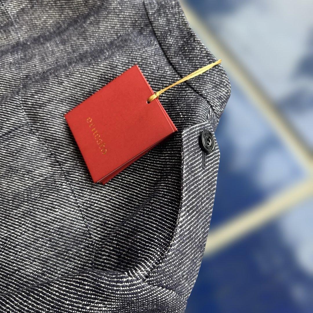 ernestoエルネスト リネンデニム極厚 スタンドカラージャケット52新品