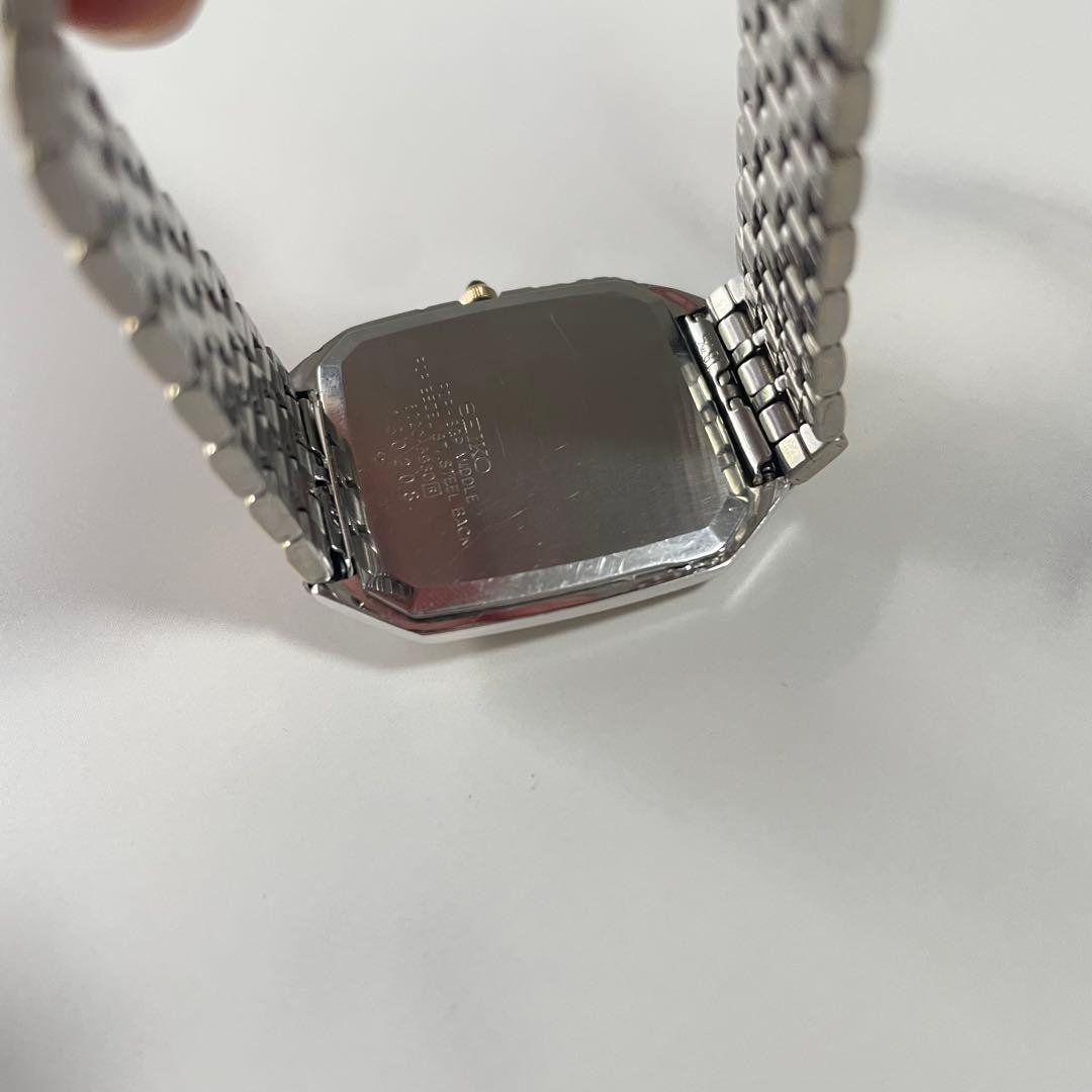稼動品 SEIKO DOLCE オクタゴン調 黒文字盤 腕時計 メンズ - メルカリ