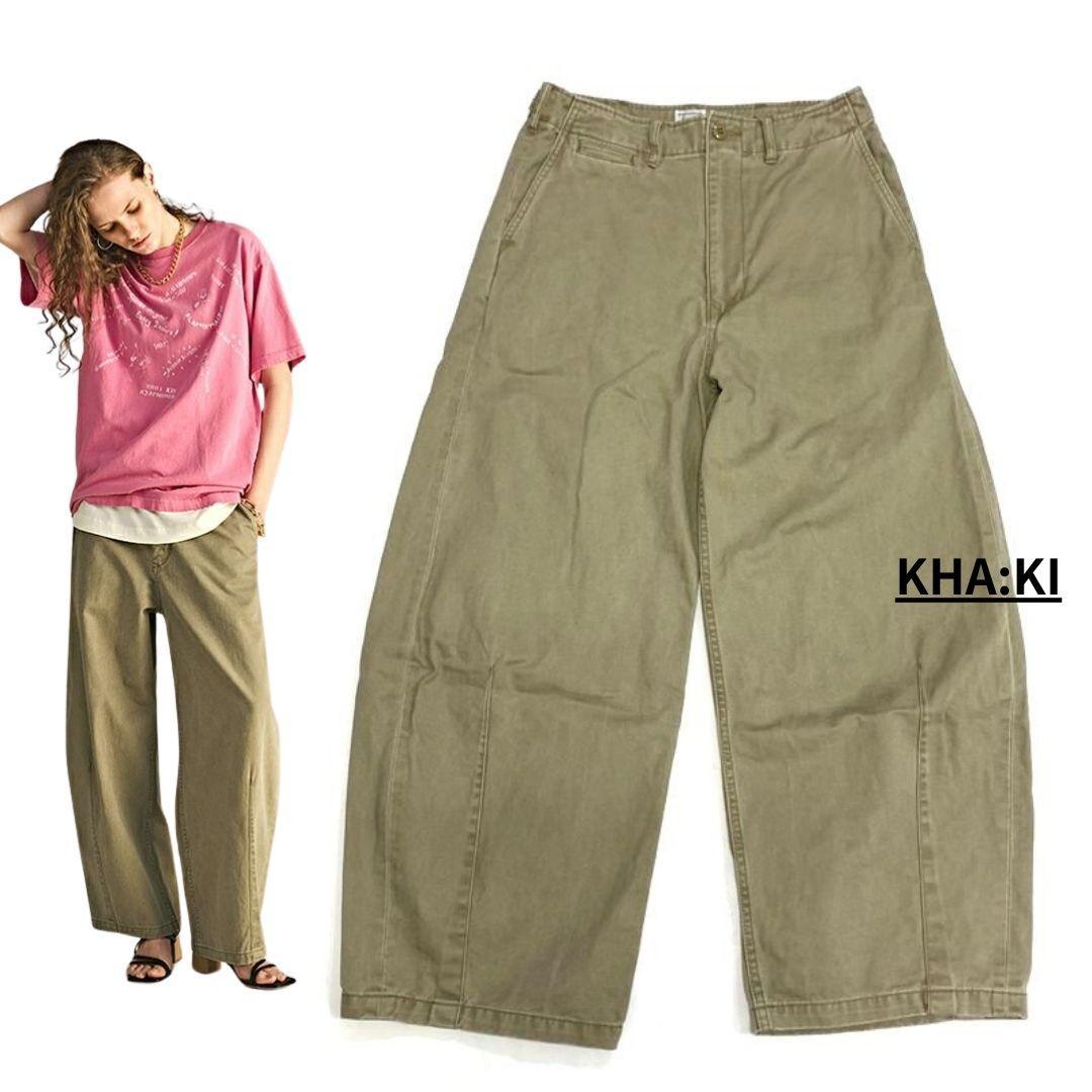 専用◎KHA:KI カーキ TYPE43 チノ ワイド トラウザーズ パンツ kha:ki｜コットン ウォッシュド チノ ワイド トラウザー パンツ “TYPE