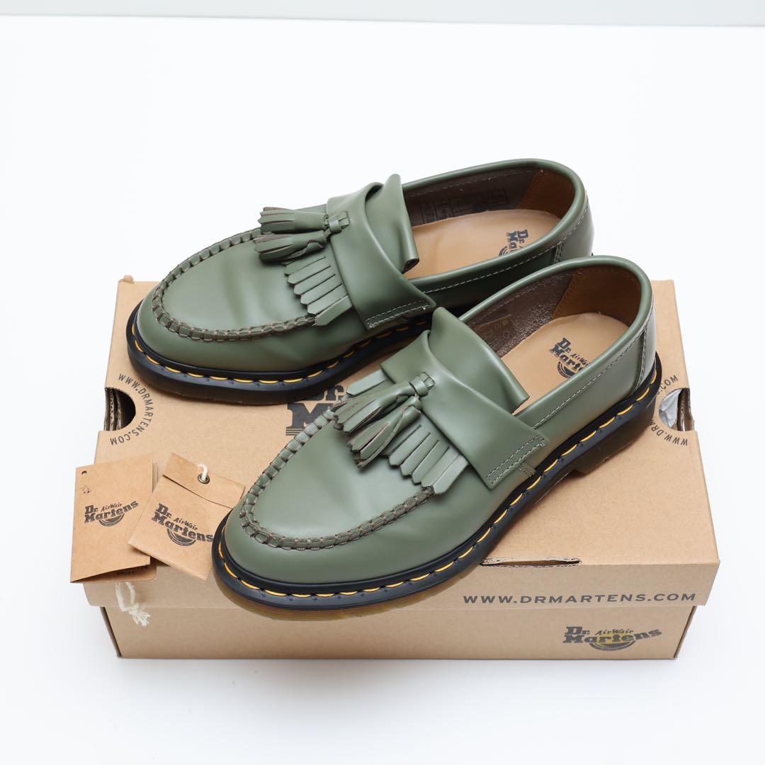 ドクターマーチン ADRIAN YS カーキグリーン 希少色 タッセル