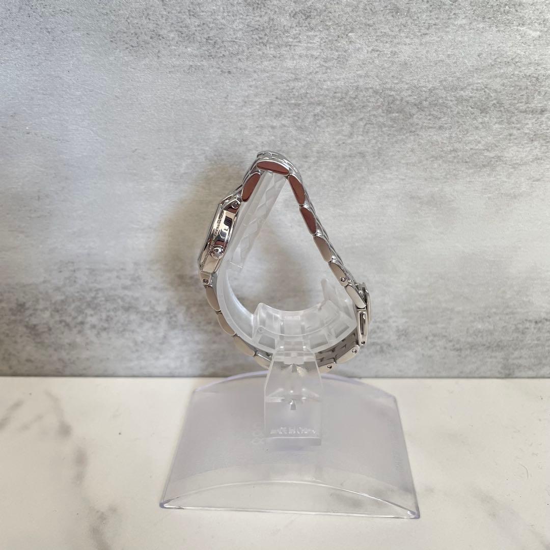 稼動品　美品　スタージュエリー　0.13ct ダイヤベゼル　ソーラー　腕時計