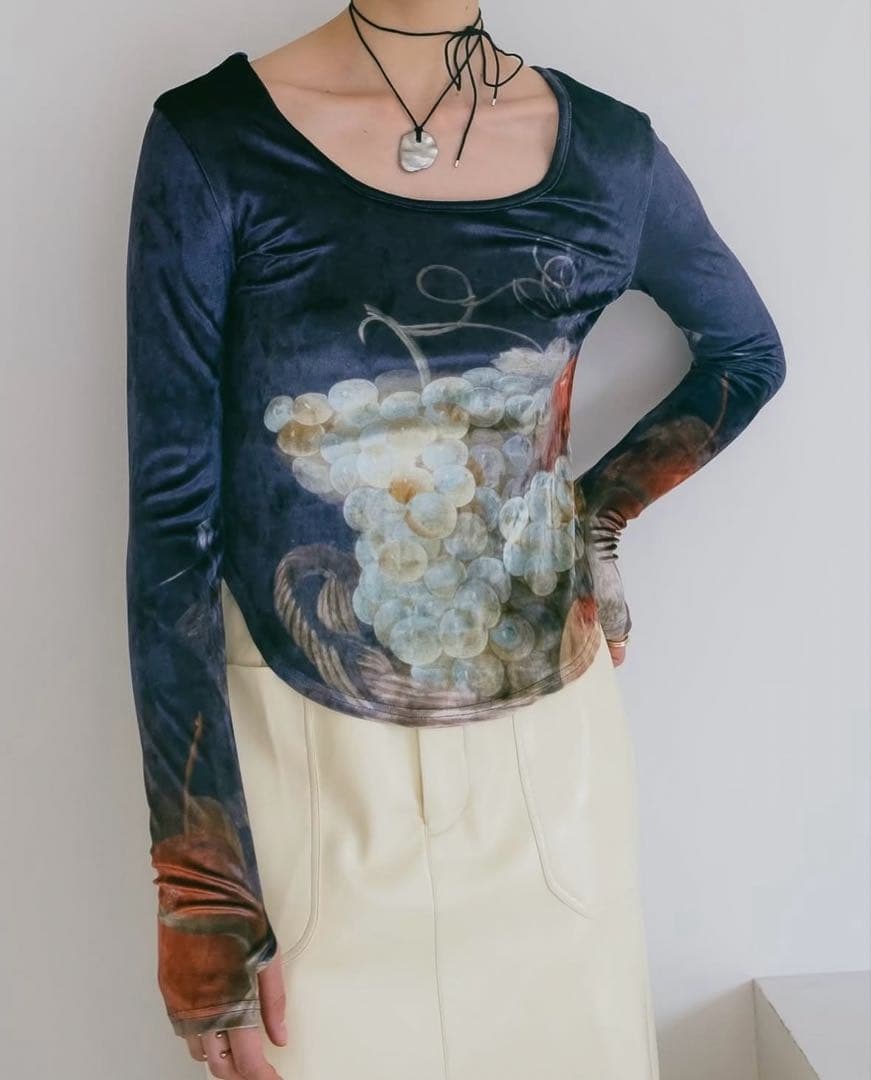 MARTE/Sahara Velour Art Print Top - メルカリ