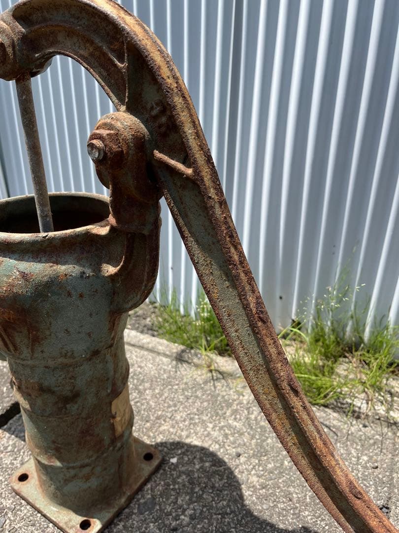 アンティーク】ジャンクガーデン 井戸ポンプ 手押しポンプ 古道具