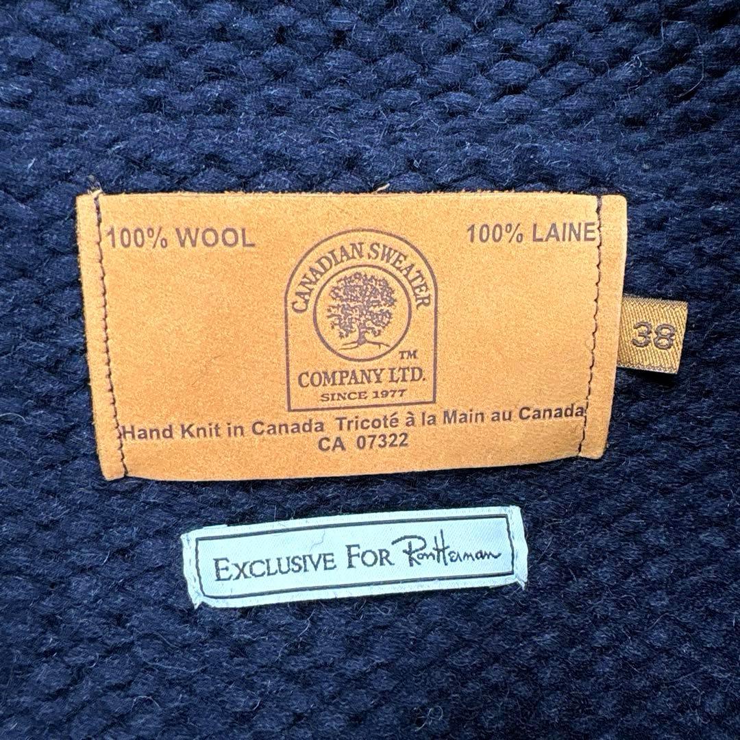 ✨カナダ製・別注✨カナディアンセーター×ロンハーマン カウチンニット