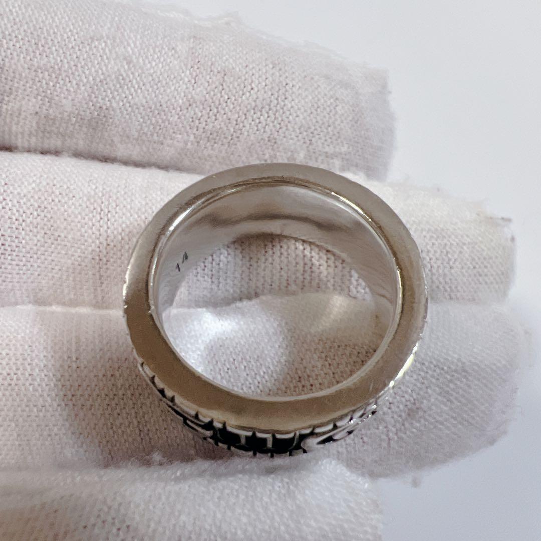 《極美品✨現行》グッチ リング 13号 マーモント ストライプ 925 指輪