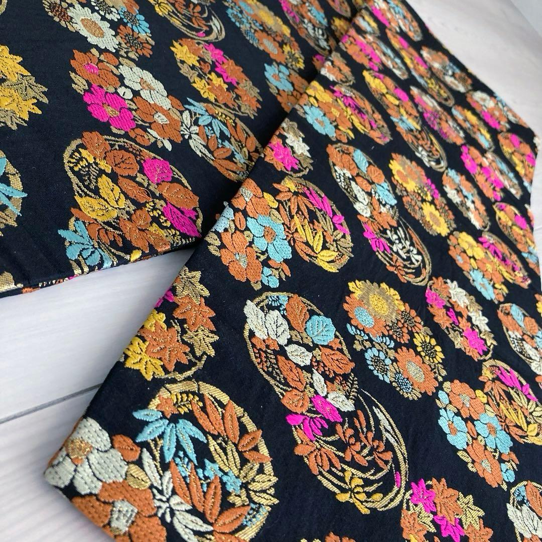 子供用のアンティーク帯　七五三 大正ロマン　正絹　上質　No.9-70