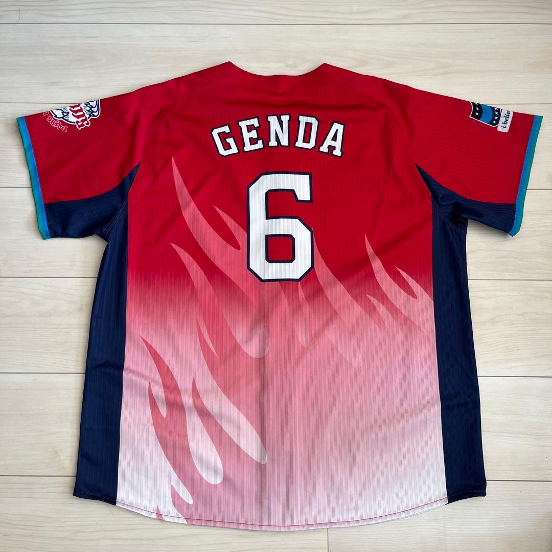 埼玉西武ライオンズ 源田壮亮 炎獅子ユニフォーム マジェスティック L