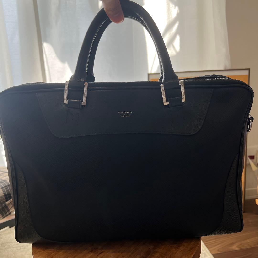 ペッレモルビダ キャピターノ レザー ブラック ビジネスバッグ - メルカリ