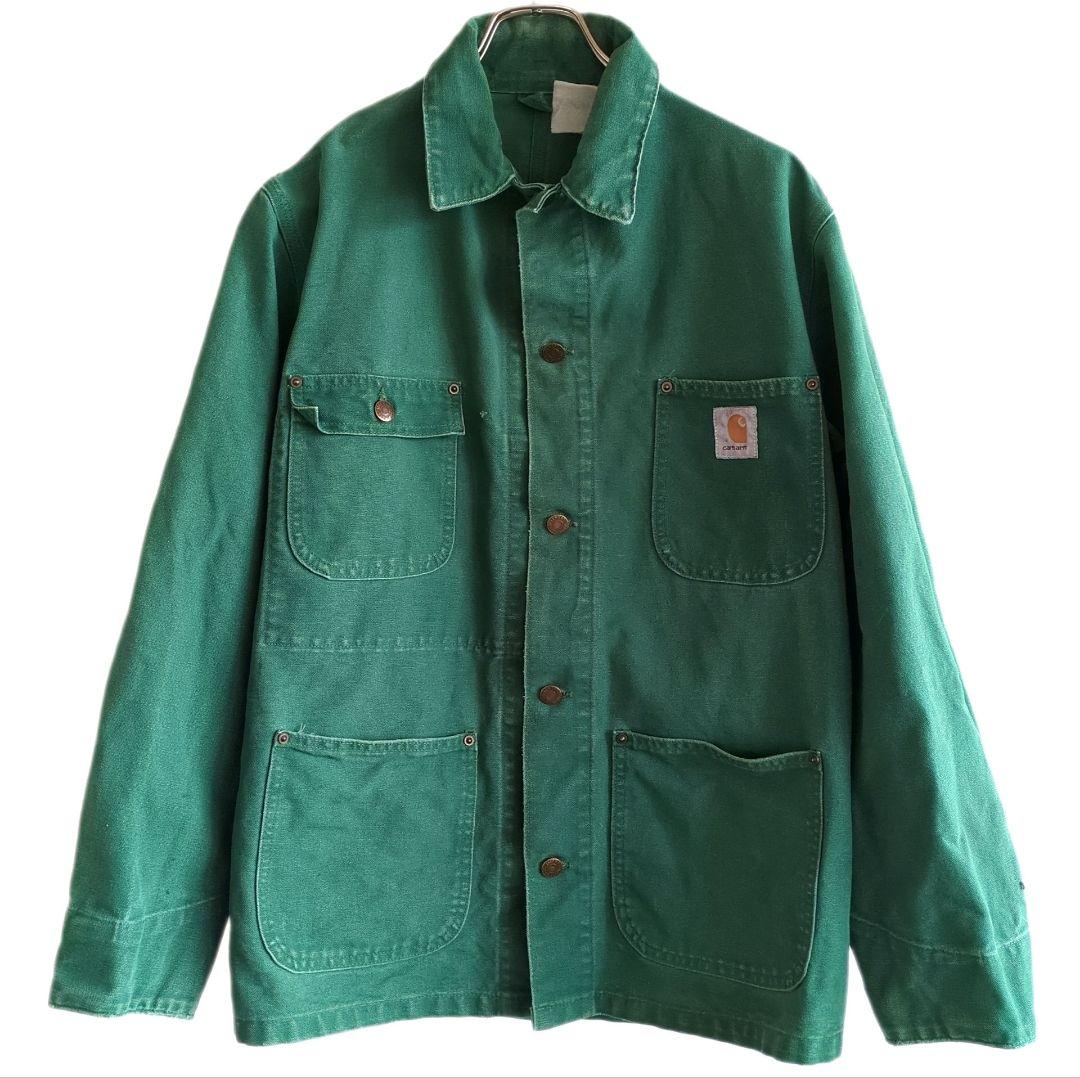 希少カラー】カーハート カバーオール チョアコート 90s グリーン