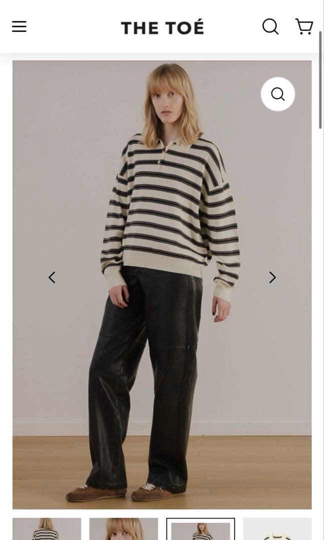 THE TOE】the toe ニット Goethe Stripe Knit - メルカリ